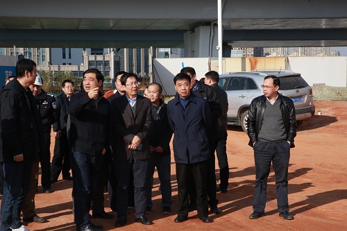 副市長(cháng)宋鈾一行調研我司昌南大道、洪都大道快速路改造項目